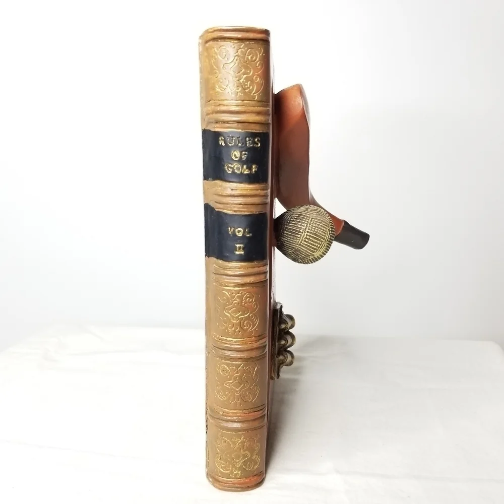 Rules of Golf Desk Pen Holder Figurine Sculpture